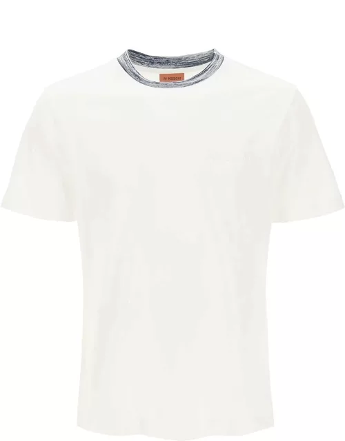 MISSONI T-shirt with contrasting crew neck