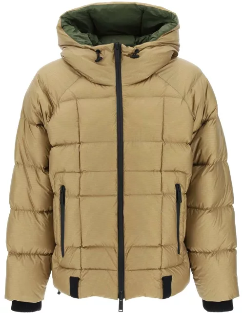 DSQUARED2 Logo print hooded down jacket