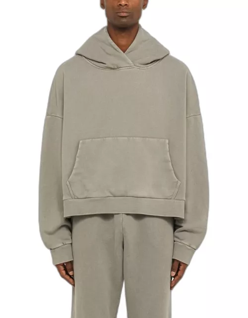 Grey hoodie in organic cotton