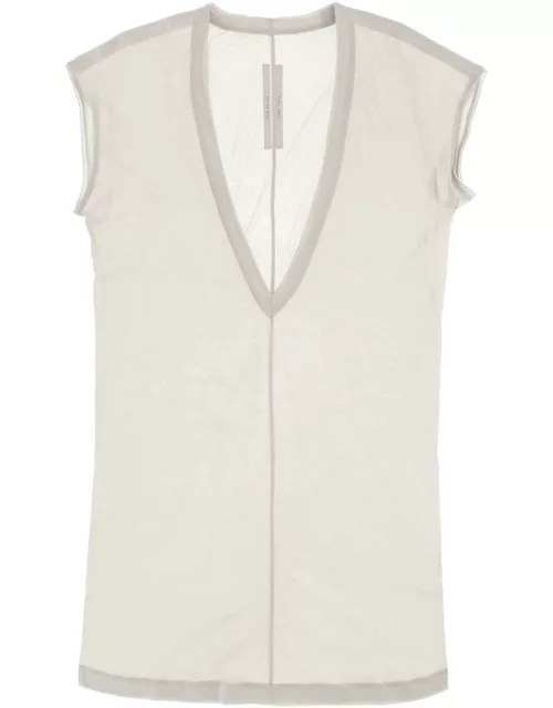 RICK OWENS 'dylan' maxi t-shirt with v neck