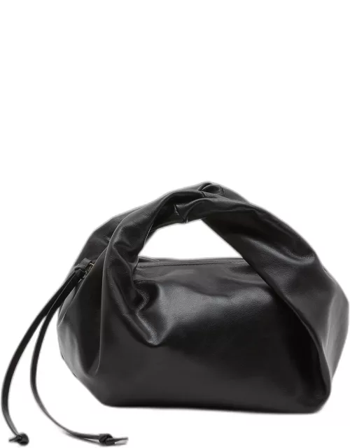 Small Twisted Leather Top-Handle Bag