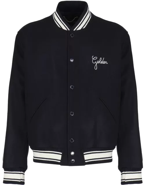Golden Goose Bomber Jacket With Embroidery