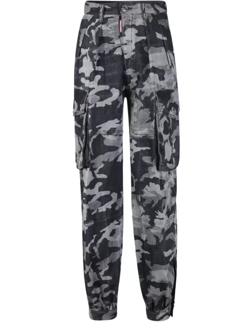 Dsquared2 Camouflage-print Cargo Trouser