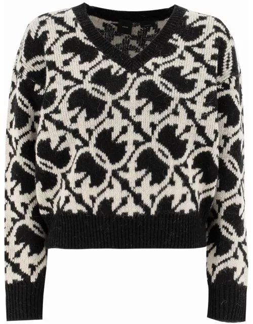 Pinko V-neck Knit Sweater
