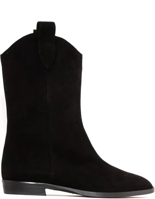 Roberto Festa Black Suede Stacy Ankle Boot