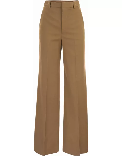 RED Valentino Wide Trousers In Viscose And Woo