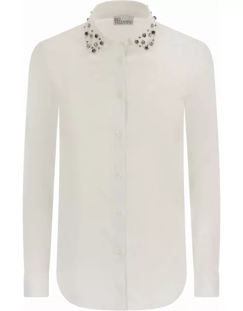RED Valentino Cotton Shirt With Stone