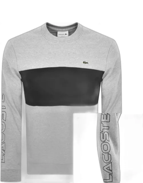 Lacoste Colour Block Sweatshirt Grey