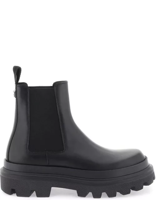 DOLCE & GABBANA chelsea boots in brushed leather