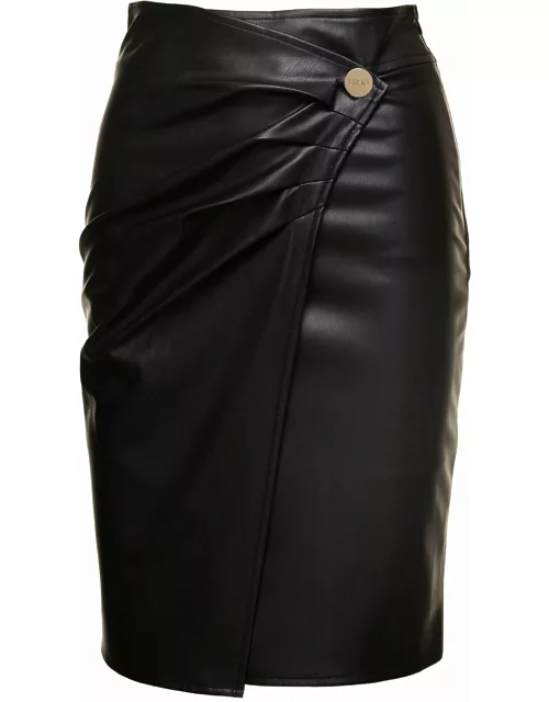 Liu-Jo Eco Leather Longuette Skirt