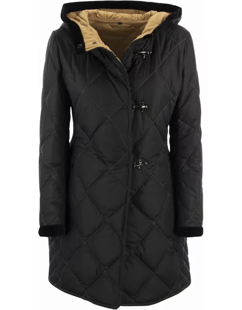 Fay Virginia Quilted Coat With Hood