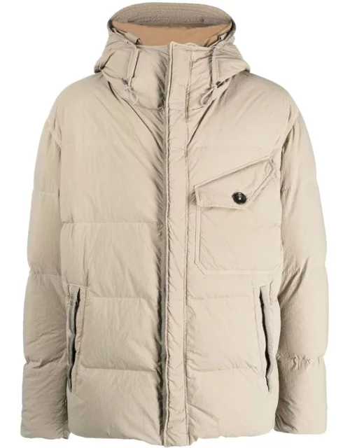 Ten C padded drawstring-hooded jacket