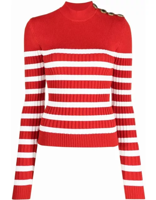 Red striped jumper