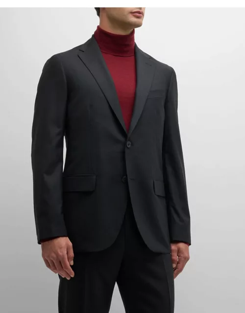 Men's Solid Wool Suit