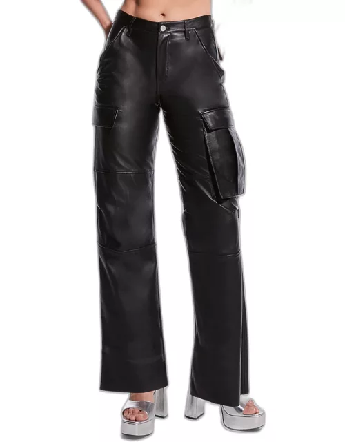 Cole Upcycled Leather Cargo Pant