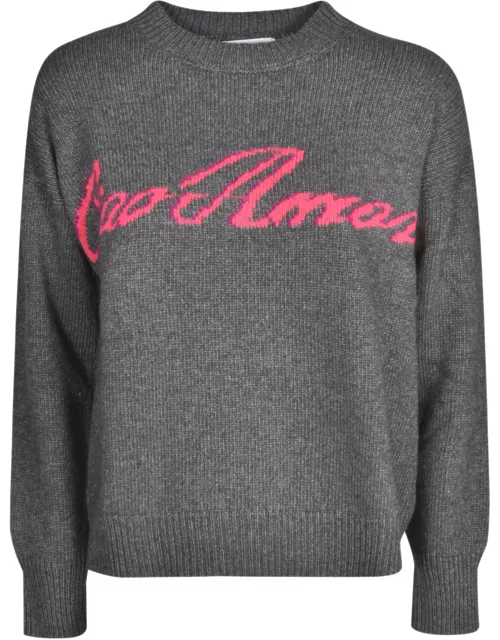 Giada Benincasa Ciao Amore Embroidered Rib Sweater