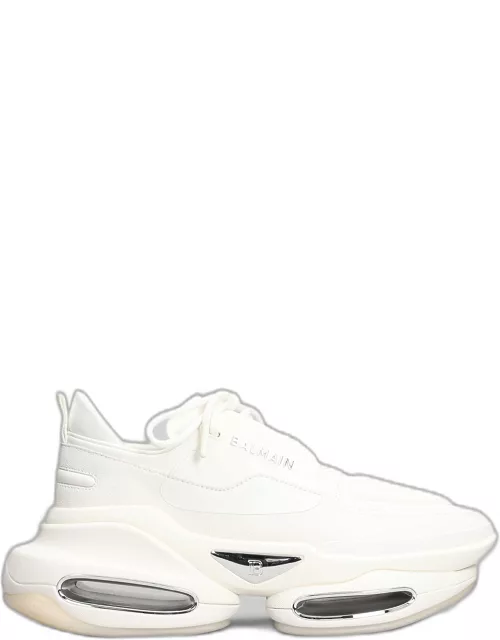 Balmain B Bold Sneakers In White Leather