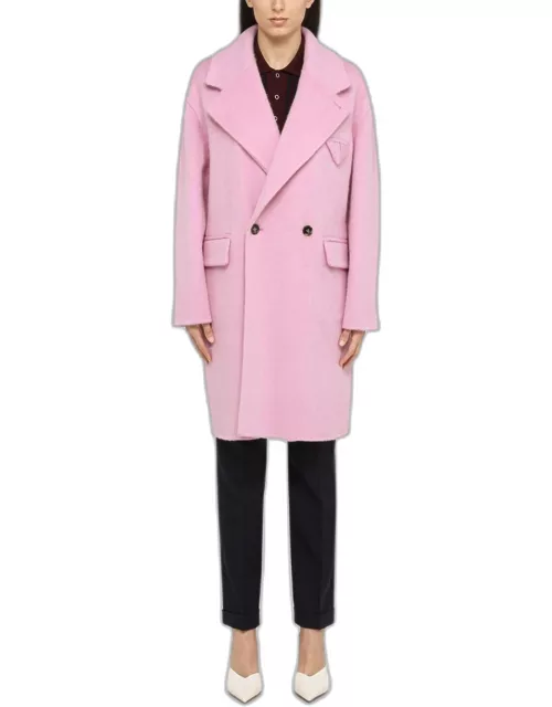 Bottega Veneta Pink Wool And Alpaca Coat
