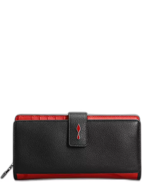 Christian Louboutin Paloma Wallet In Black Leather
