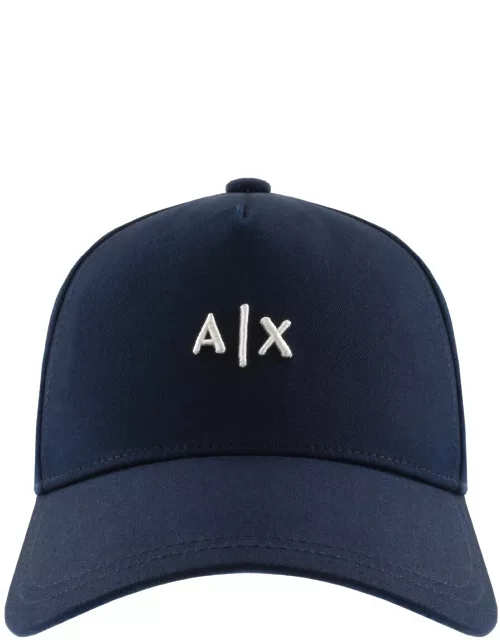 Armani Exchange logo Baseball Cap Navy