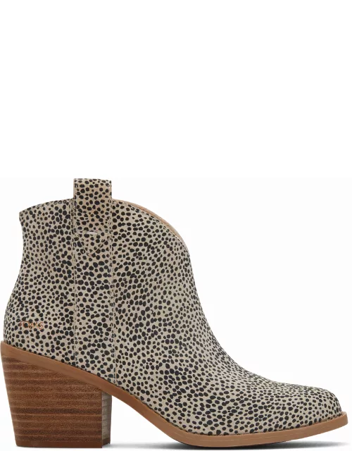 TOMS Women's Natural Mini Cheetah Suede Constance Boot
