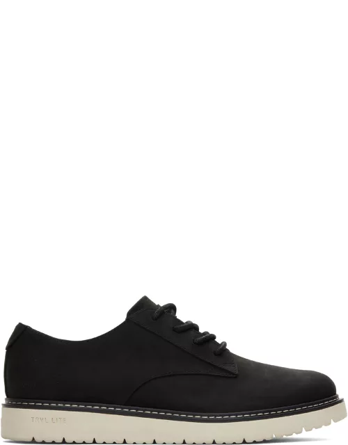 TOMS Men's Black Leather Navi TRVL LITE Oxford Sneaker