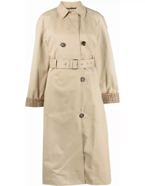 Saks Potts belted-waist trench coat