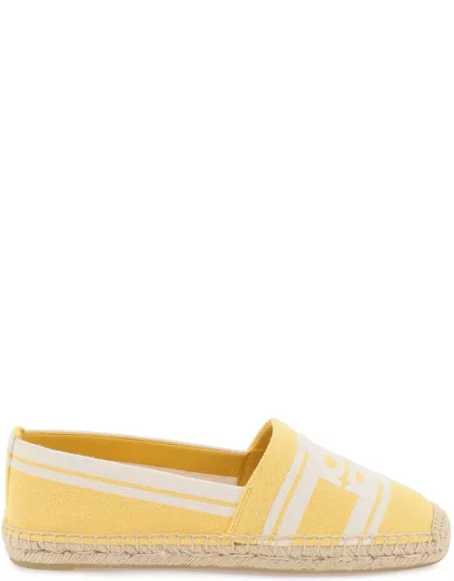 TORY BURCH Striped espadrilles with double T