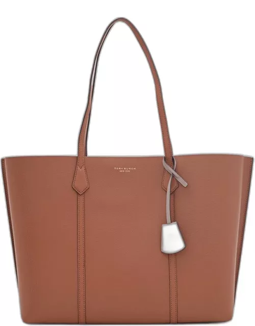 Tory Burch Perry Leather Tote Bag Brown TU