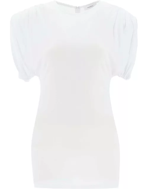 WARDROBE. NYC mini sheath dress with structured shoulder