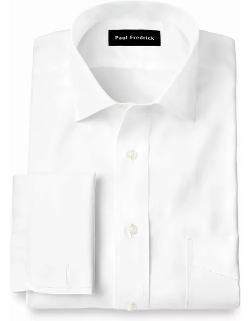 Tailored Fit Non-iron Cotton Pinpoint Spread Collar French Cuff Dress Shirt