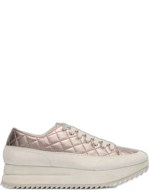 Osaka Quilted Leather Flatform Sneaker
