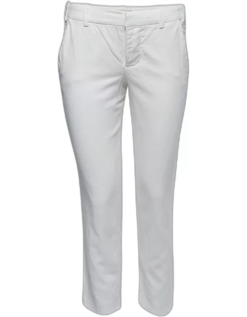 Zadig & Voltaire White Cotton Blend Trousers