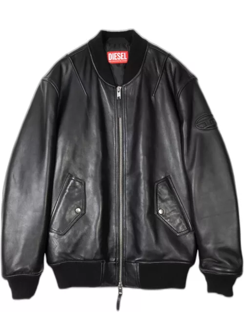 Diesel L-pritts Giacca Black leather bomber jacket - L Pritt
