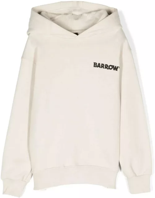 Barrow Dove Hoodie With Logo And Lettering