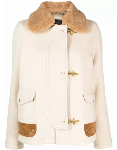 Fay Cream White Virgin Wool Jacket