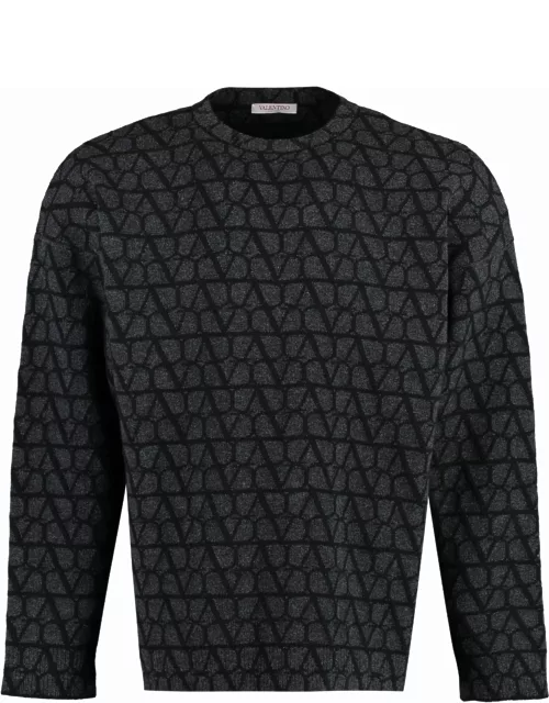 Valentino Crew-neck Wool Sweater