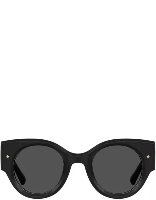 Chiara Ferragni Cf 7024/s 807/ir Black Sunglasse