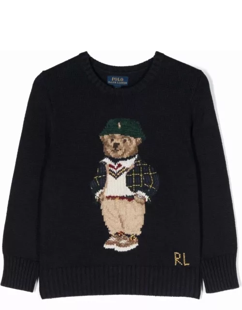 Polo Ralph Lauren Ls Bear Sweater Pullover