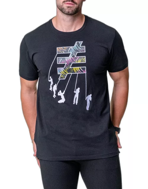 Men's Village Embroidered Icon T-Shirt