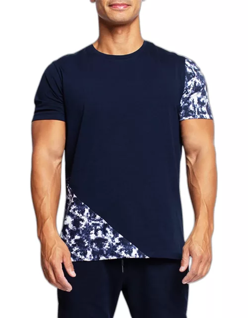 Men's Tie-Dye Paneled T-Shirt