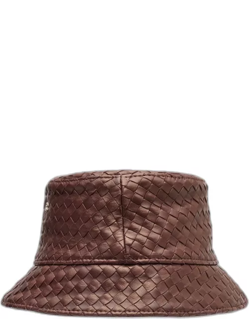 Intreccio Nappa Leather Bucket Hat