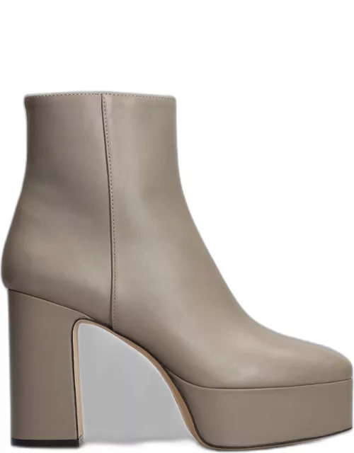Roberto Festa Sindra High Heels Ankle Boots In Grey Leather