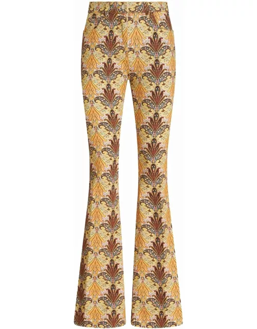 Etro Mustard Yellow Stretch-cotton Jean