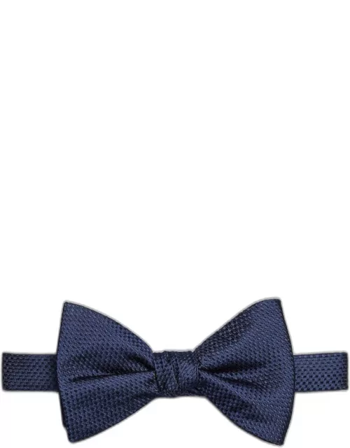 JoS. A. Bank Men's Woven Texture Pre-Tied Bow Tie, Navy, One