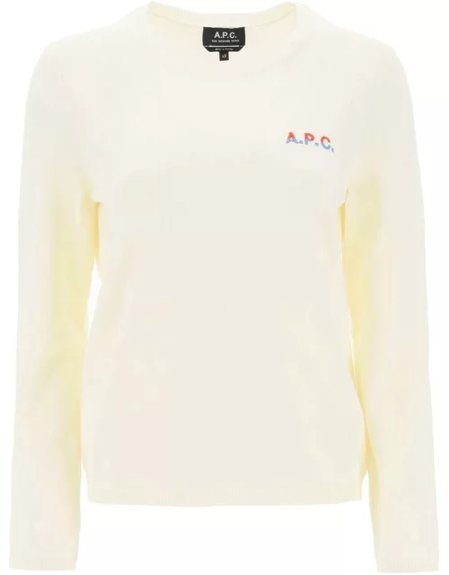 A.P.C. 'Albane' crew-neck cotton sweater