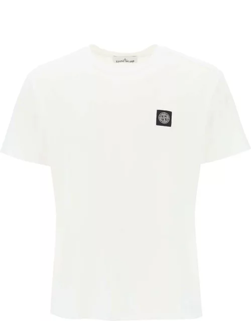 STONE ISLAND T-SHIRT WITH LOGO PATCH