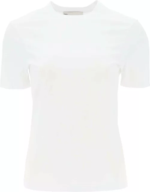 TORY BURCH regular t-shirt with embroidered logo