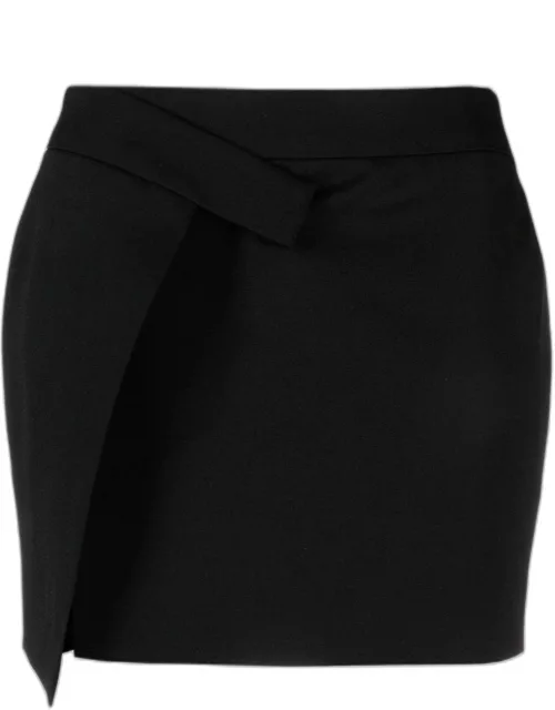 Black Cloe wrap mini skirt