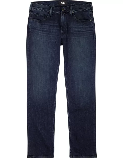 Paige Normandie Straight-leg Jeans - Dark Blue